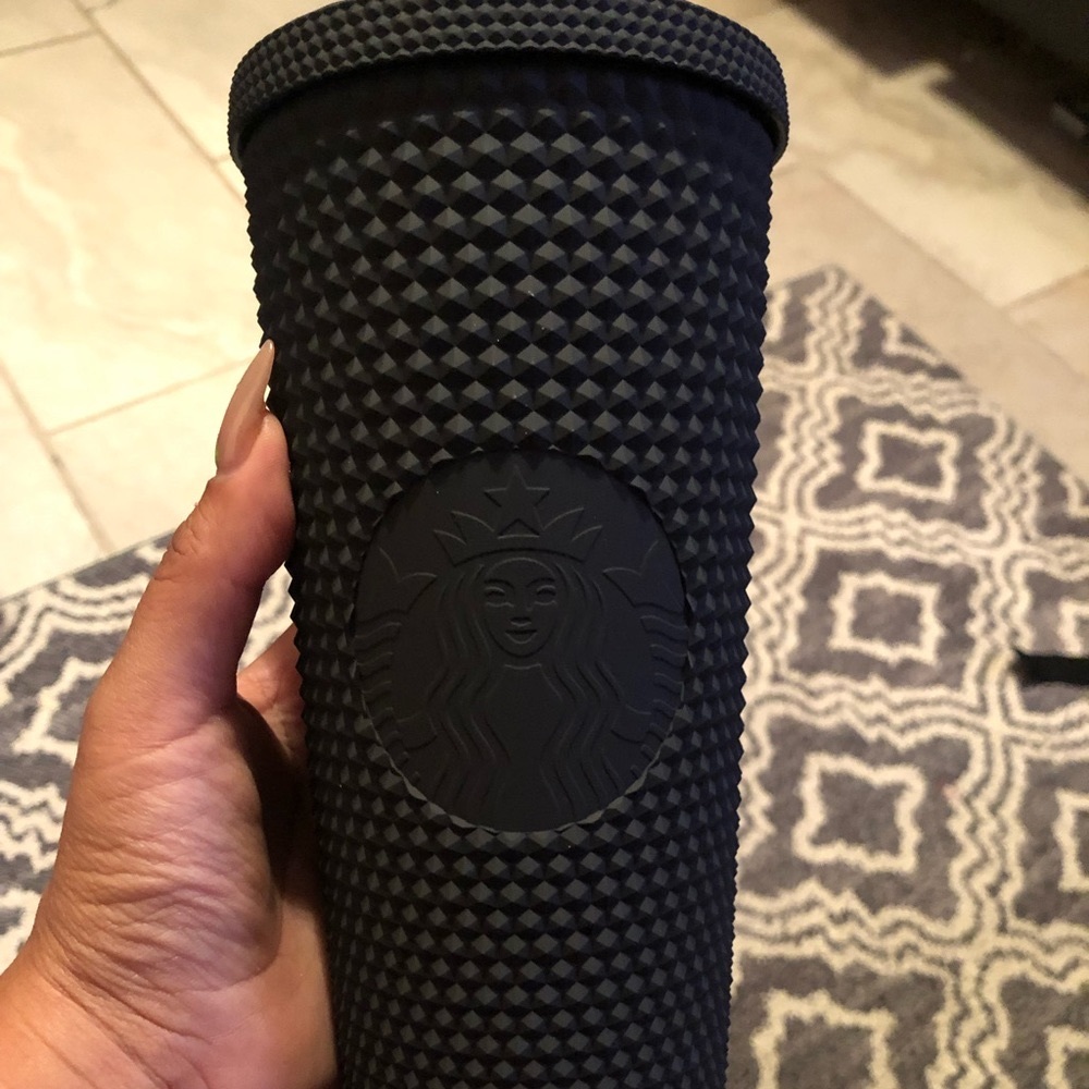 Starbucks studded Matte black tumbler